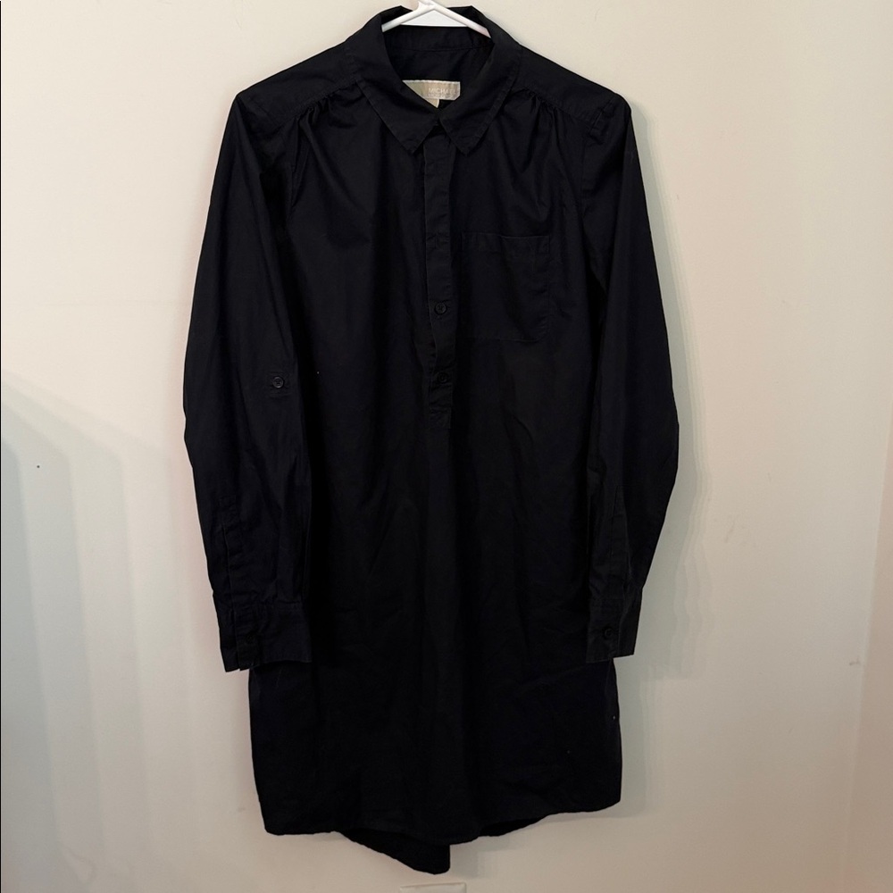 MICHAEL Michael Kors Navy Shirt Mini Dress M
